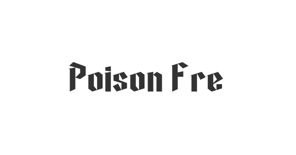 Poison Freak font thumbnail